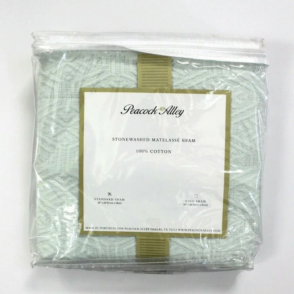 Peacock Alley One Stonewash Matelasse Cotton Sham